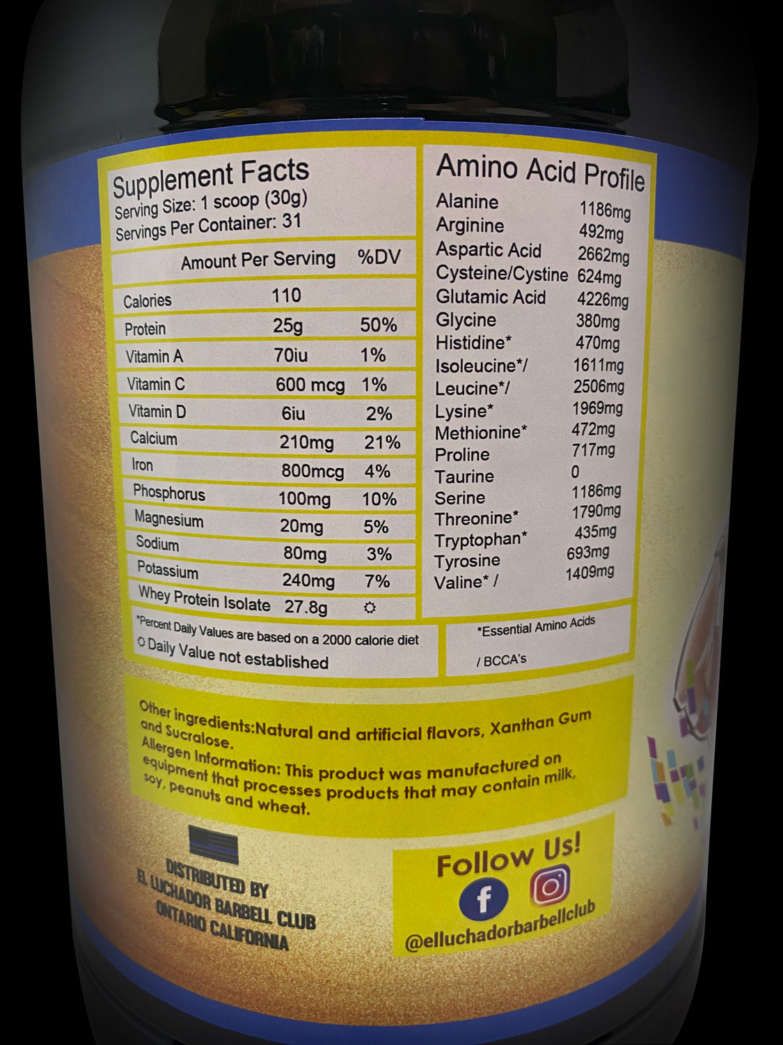 'Horchata' Whey Isolate Protein